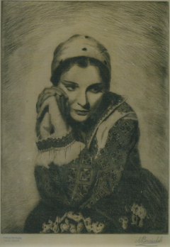 Portrait of Anna Sten by Nicholas Bervinchak