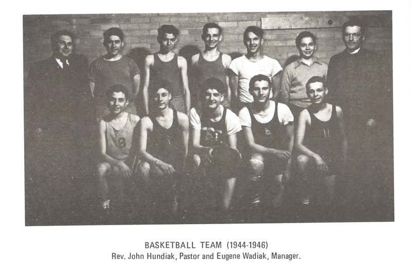 Basketball team (1944-1946) of St. Demetrius Church, Carteret