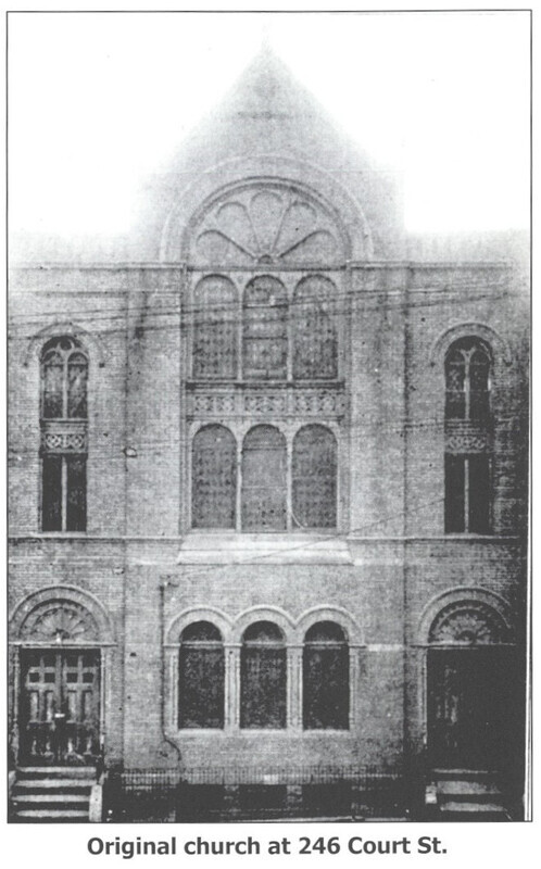 Original church building of St. John the Baptist Ukrainian Catholic parish on Court Street, Newark