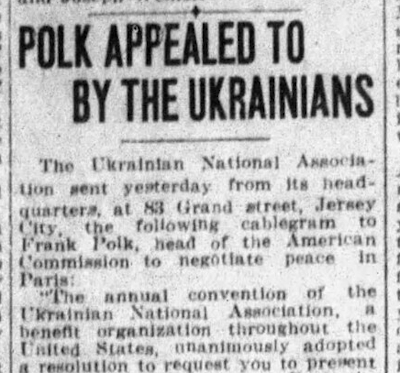 Polk Appealed to by the Ukrainians