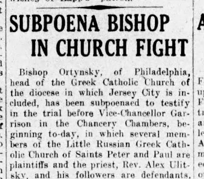 Subpoena Bishop In Church Fight